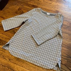 J Jill houndstooth ponte top